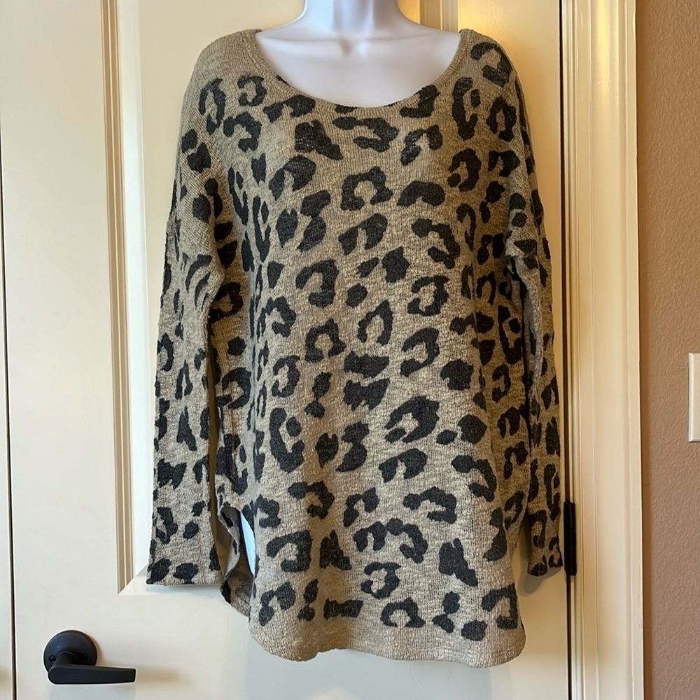 Luna Chic Gauzy Oversized Long Sleeve Shirt